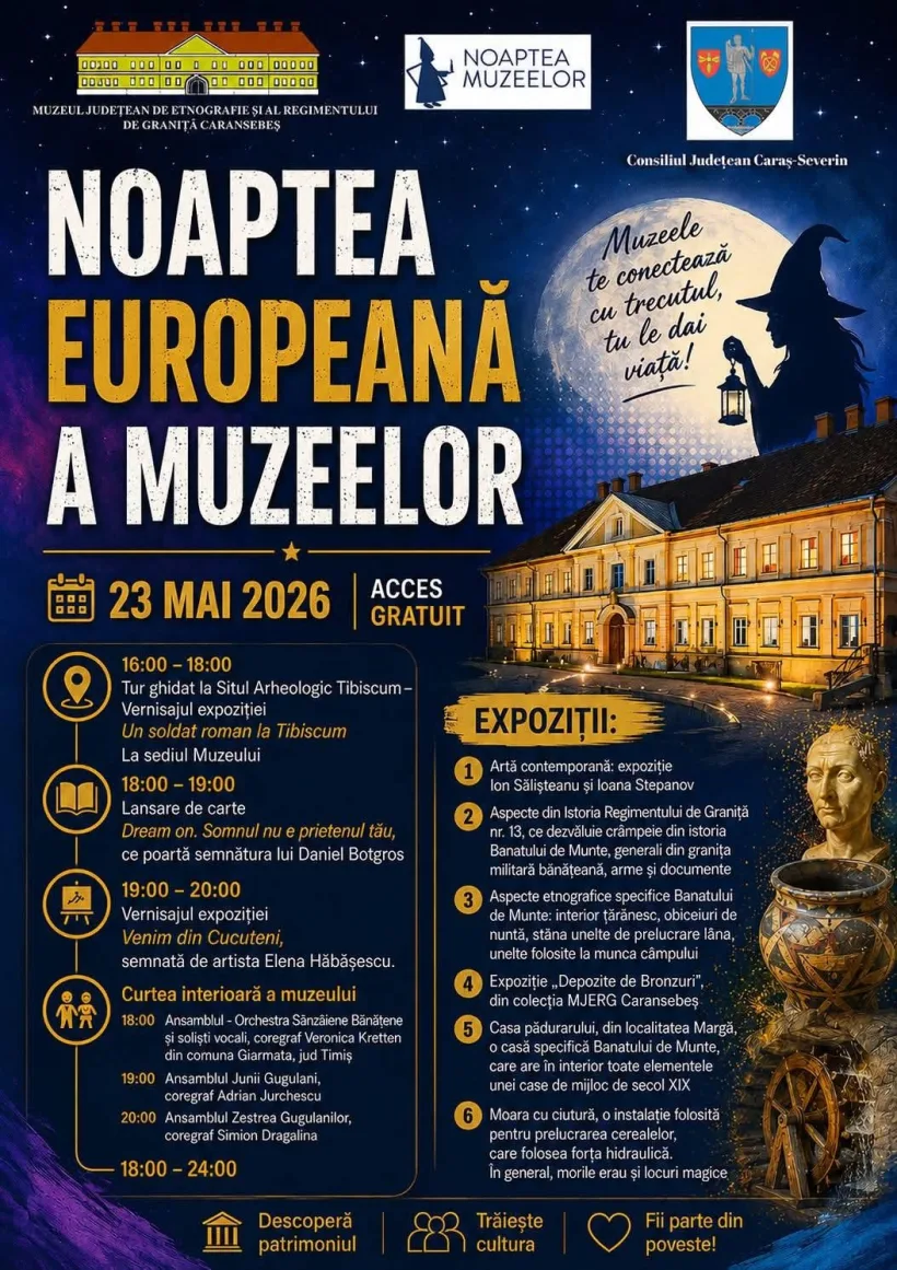 Sămbătă (23 mai) are loc evenimentul anual de promovare a instituțiilor de cultură din toată Europa