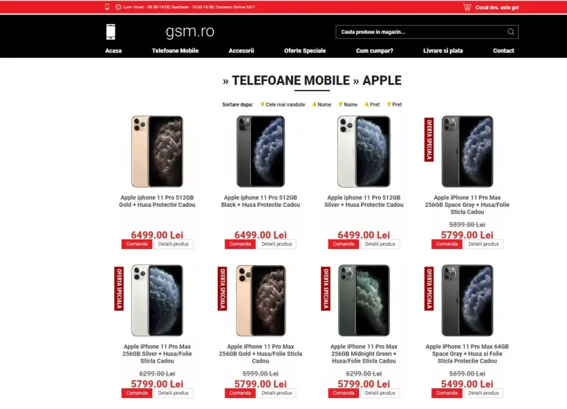 Telefoane în valoare de 43 milioane de  lei, vândute fără acte legale