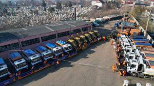 Unul din cele mai moderne parcuri auto din țară, pregătit să intervină iarna pe drumurile dorljene