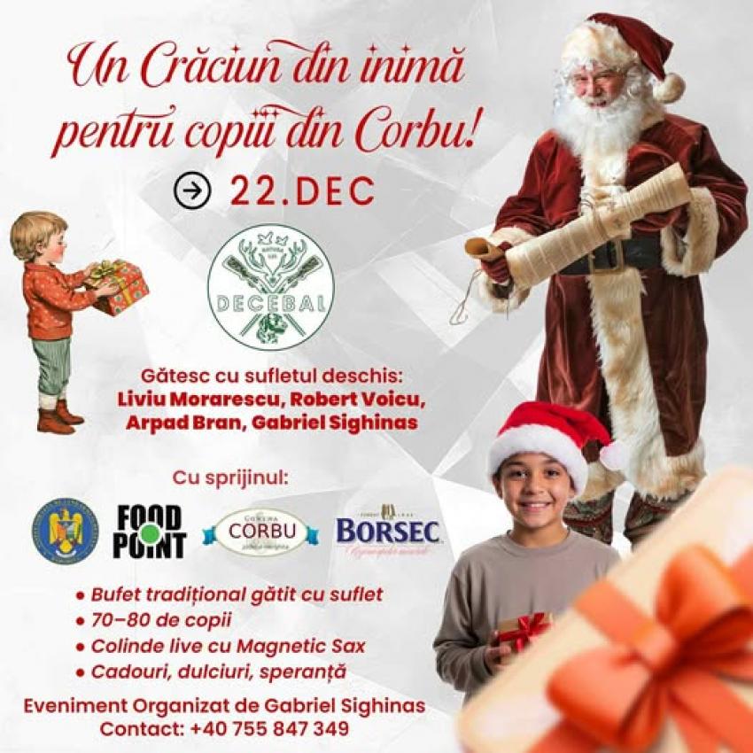 Crăciun din inimă, pentru copiii din Corbu!