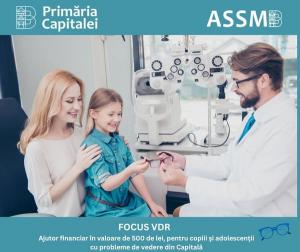 Proiectul FOCUS VDR - sprijin financiar pentru tineri la achiziționarea de ochelari de vedere
