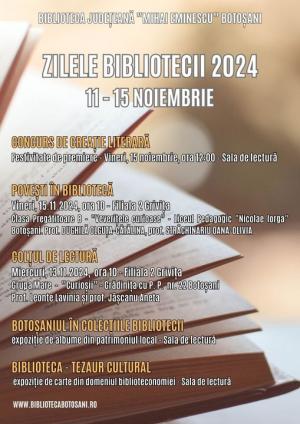 „Zilele Bibliotecii Județene ”Mihai Eminescu” - 2024”