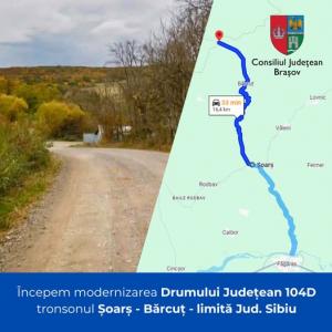 Start în lucrările de modernizare a DJ 104D în Sibiu