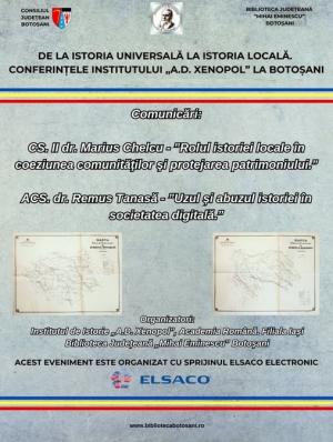 Biblioteca Județeană „Mihai Eminescu” Botoșani, gazda unui important eveniment regional de istorie