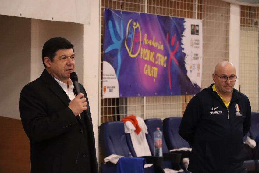 CJ Galați susține Academia Rising Stars: program național dedicat tinerelor talente din basche