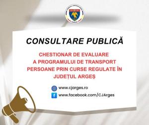 CONSULTARE PUBLICĂ privind serviciile de transport județean