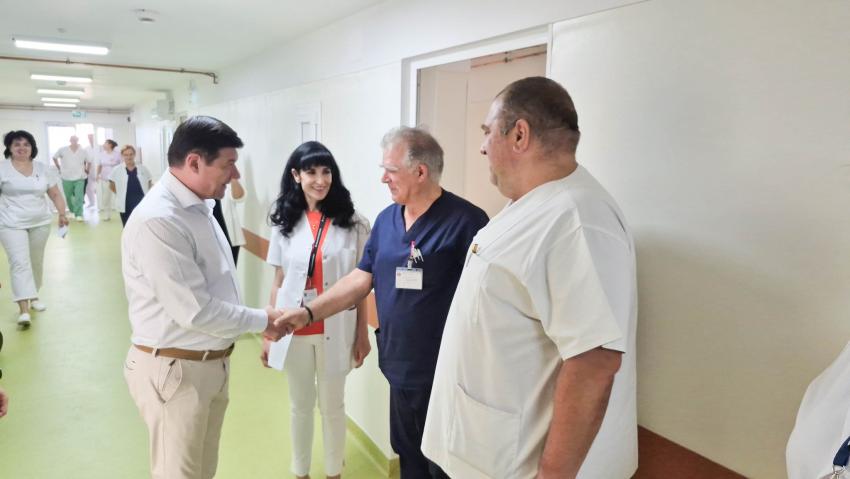 Președintele CJ Galați anunță că a fost finalizată prima etapă din modernizarea Policlinicii vechi a Spitalului Județean Galați