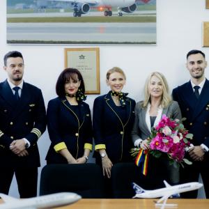 Avionul care îi va transporta pe sportivii români la Jocurile Olimpice de la Paris a primit numele Nadia Comăneci