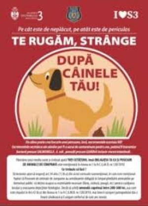 Campania „Te rugăm, strânge după câinele tău!”