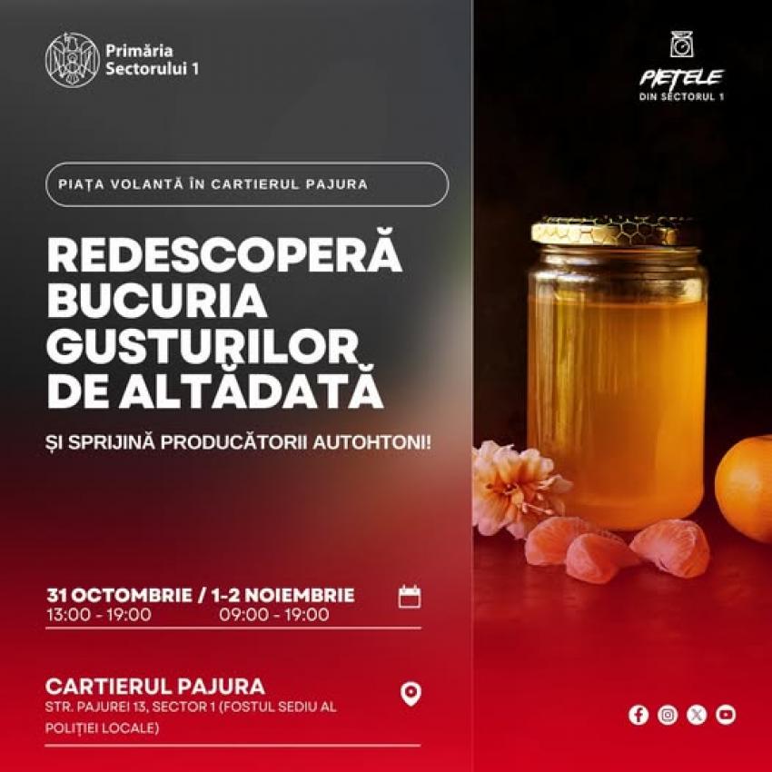 Piață volantă „de weekend” în cartierul Pajura