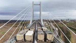 Costel Fotea: Primul pod hobanat al Galațiului este gata, iar astăzi am realizat primele teste de rezistență