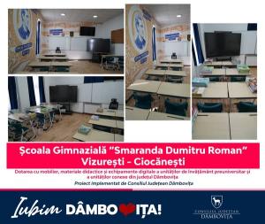 63 de unități de învățământ din Dâmbovița dotate cu mobilier școlar
