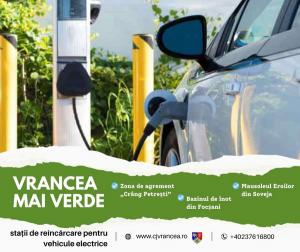 Stații de încărcare pentru vehicule electrice în județul Vrancea