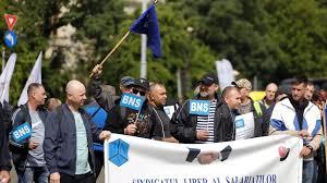BNS a organizat un protest la Ministerul Finanțelor