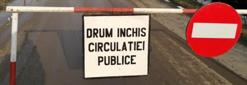 Traficul  greu și precipitațiile intense închid un DJ din Argeș până la primăvară