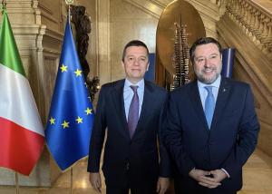 Sorin Grindeanu s-a întâlnit cu ministrul italian al Transporturilor