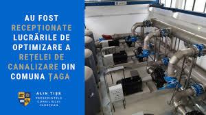 Au fost recepționate lucrările de optimizare a rețelei de canalizare din comuna Țaga