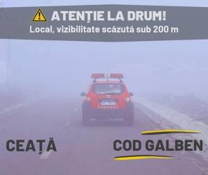 Recomandări ISU Botoșani pentru cod galben