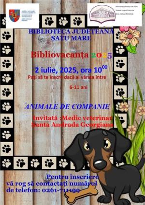 Biblioteca Județeană Satu Mare organizează și vara aceasta Bibliovacanța!