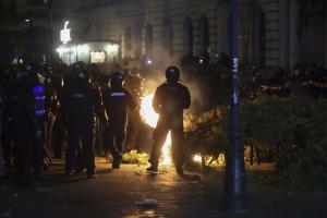 Jandarmeria adună imagini pentru identificarea persoanelor violente de la mitingul din București