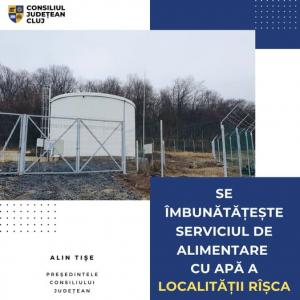 Se îmbunătățește serviciul de alimentare cu apă a localității Rîșca