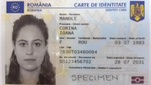 A fost emisă prima carte electronică de identitate din România