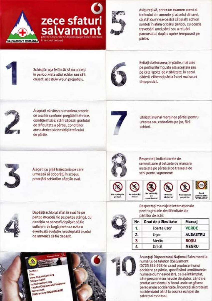 Recomandări de la Salvamont Mureș