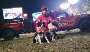 Câinii Salvamont Gorj au salvat doi oameni numai în ultima săptămână